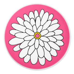 Bouton De Porte En Céramique Arrière - plan rose Zinnia