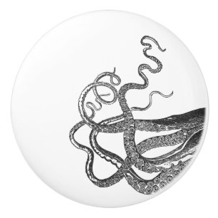 Bouton De Porte En Céramique Art de cru des tentacules Kraken Cthulhu de