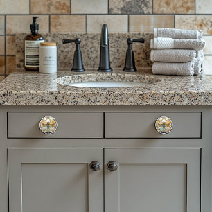 Bouton De Porte En Céramique Art Déco Elegant Dragonfly Gold Turquoise Pearls