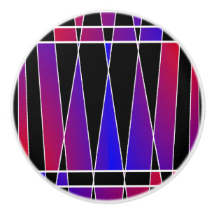 Bouton De Porte En Céramique Art déco "fracturé" par Kenneth Yoncich