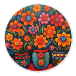 Bouton De Porte En Céramique Art mexicain