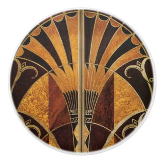 Bouton De Porte En Céramique art Nouveau, art déco, cru, couleurs en bois