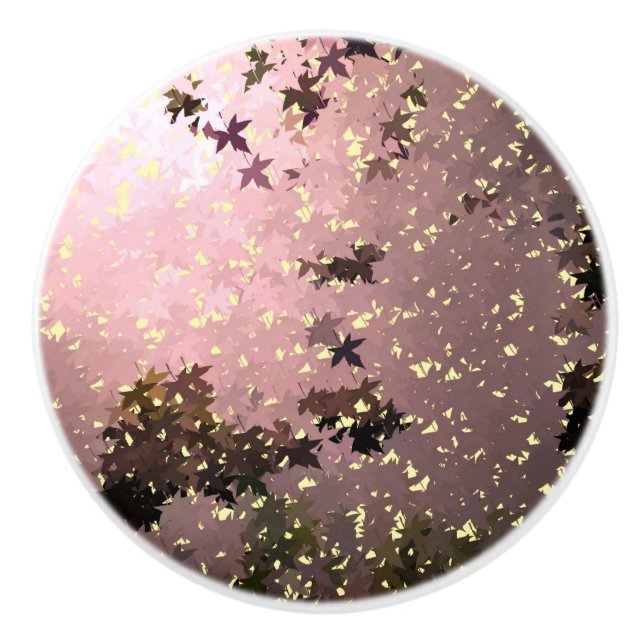 BOUTON DE PORTE EN CÉRAMIQUE AUTOMNE (Devant)