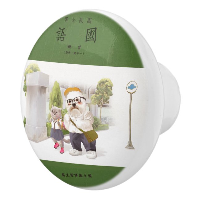 Bouton De Porte En Céramique Back to school (Droite)