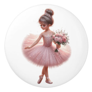 Bouton De Porte En Céramique Ballerina