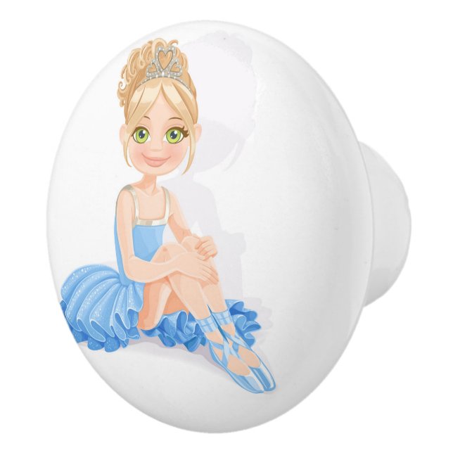 Bouton De Porte En Céramique Ballerina Cabinet Knob (Droite)
