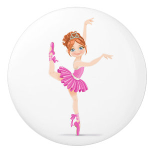 Bouton De Porte En Céramique Ballerina Cabinet Knob