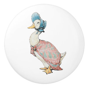 Bouton De Porte En Céramique Beatrix Potter Jemima Puddle Duck