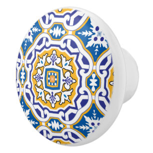 Bouton De Porte En Céramique 💙 Beau bleu Azulejos IV