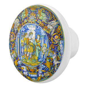 Bouton De Porte En Céramique Beau Lavish Vintage Mythe grec Aeneas Drawer