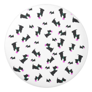 BOUTON DE PORTE EN CÉRAMIQUE BEAUCOUP DE SCOTS