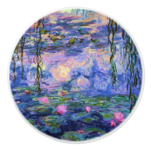 Bouton De Porte En Céramique Beaux-arts de nénuphars de Monet