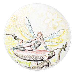 Bouton De Porte En Céramique Belle fée