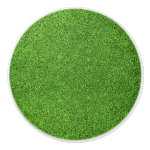 Bouton De Porte En Céramique Belle texture d'herbe verte de terrain de golf
