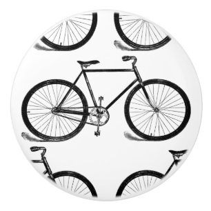 Bouton De Porte En Céramique Bicyclettes anciennes Vélo Vintage Art PERSONNALIS