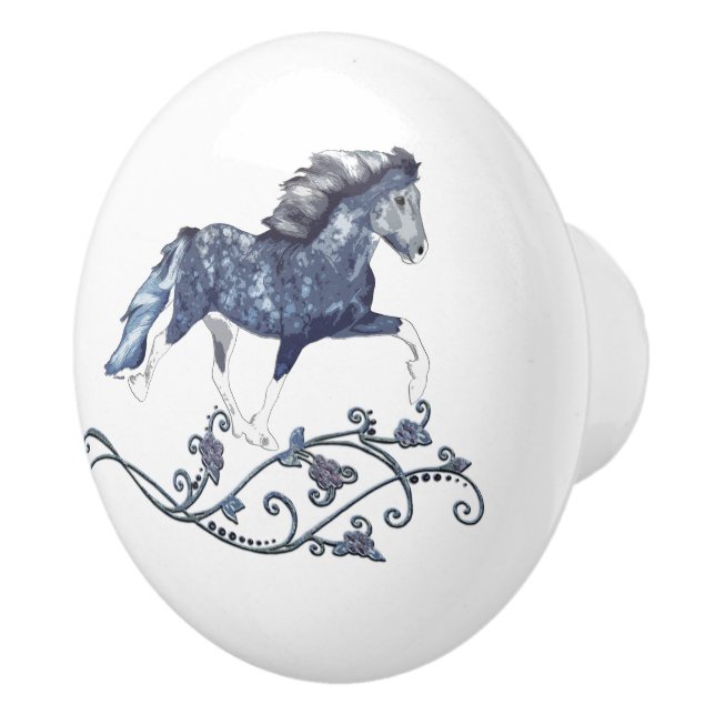 Bouton De Porte En Céramique Blámóða (Droite)