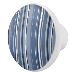 Bouton De Porte En Céramique Bleu
