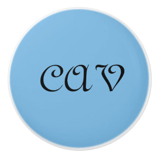 Bouton De Porte En Céramique Bleu de Cornflower