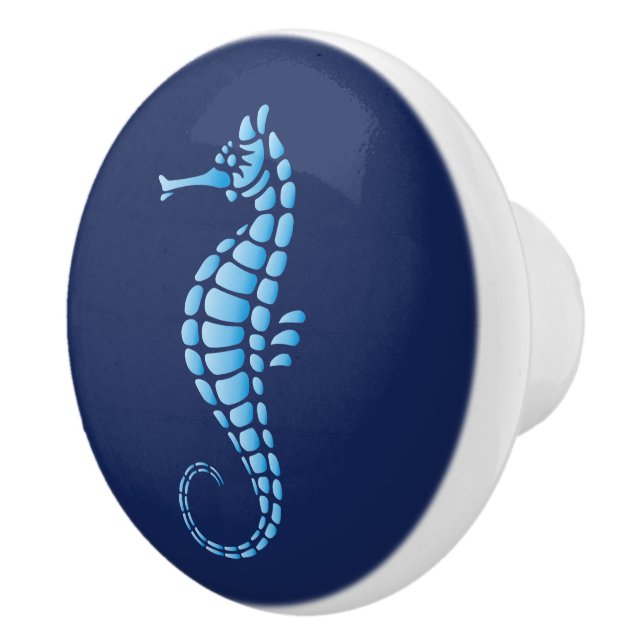 Bouton De Porte En Céramique Bleu marin (Droite)