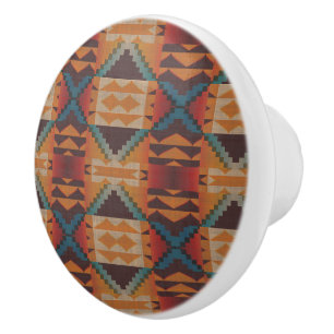 Bouton De Porte En Céramique Bleu Turquoise foncé Brown Beige Orange Rouge Trib