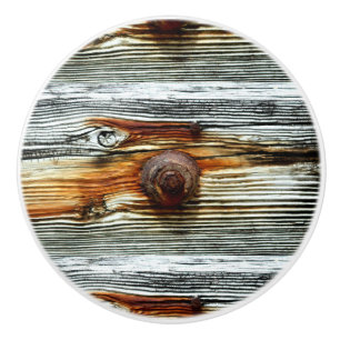 Bouton De Porte En Céramique bois de flottage rouillé Thunder_Cove