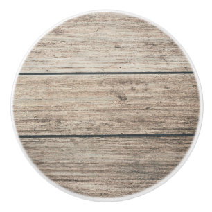 Bouton De Porte En Céramique Bois rustique vieilli de ferme de style grange de 