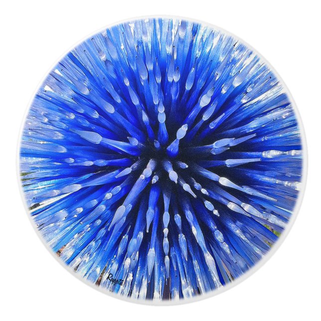 Bouton De Porte En Céramique Bonnet en céramique en verre d'art (Devant)