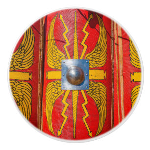 Bouton De Porte En Céramique Bouclier militaire romain - Scutum