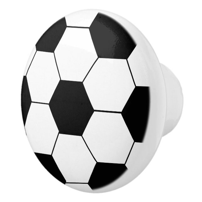 Bouton De Porte En Céramique Boule de football (Droite)