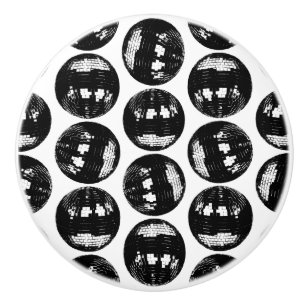 Bouton De Porte En Céramique Boules de disco Motif de boules de miroirs COULEUR