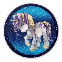 Bouton céramique Unicorn précieux