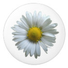 Bouton de tiroir en céramique Fleur de marguerite