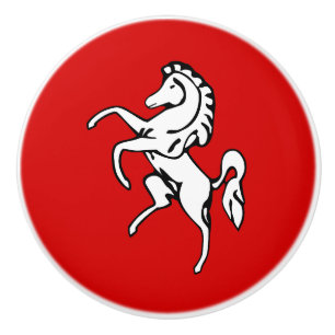 Bouton De Porte En Céramique Bouton en céramique avec drapeau du comté de Kent