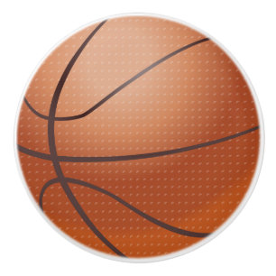 Bouton De Porte En Céramique Bouton en céramique de basket-ball de thème de