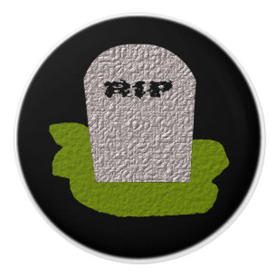 Bouton De Porte En Céramique Bouton en céramique de Pierre Tombstone RIP