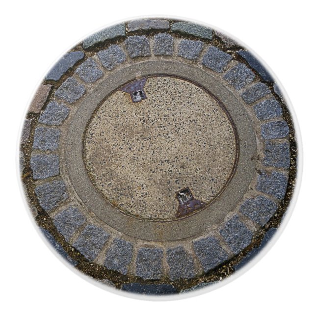 Bouton De Porte En Céramique Bouton en céramique de route de couverture et de (Devant)