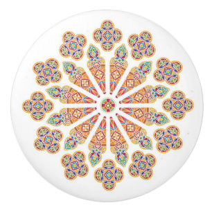 Bouton De Porte En Céramique Bouton en céramique en verre souillé