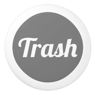 Bouton De Porte En Céramique Bouton en céramique Étiquette de déchets