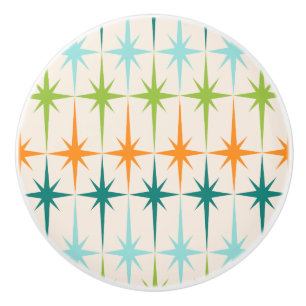 Bouton De Porte En Céramique Bouton en céramique géométrique vintage de