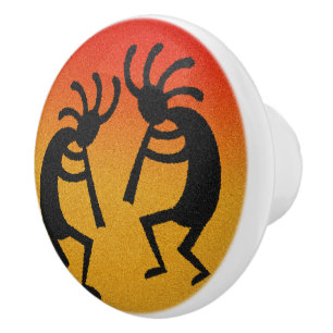 Bouton De Porte En Céramique Bouton en céramique orange du sud-ouest de