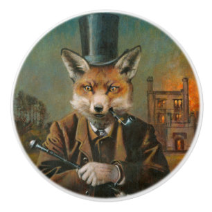 Bouton De Porte En Céramique Bouton en céramique victorien vintage de Fox