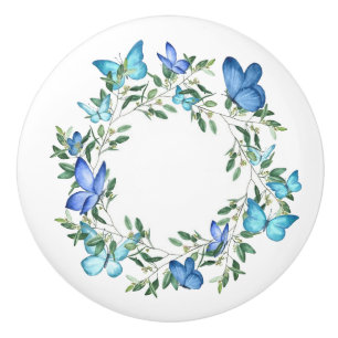 Bouton De Porte En Céramique Câble en céramique Knob-Butterflies Ceramic Knob