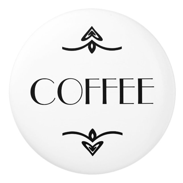 BOUTON DE PORTE EN CÉRAMIQUE CAFÉ (Devant)
