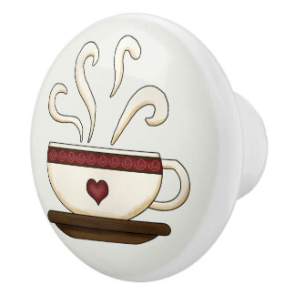 Bouton De Porte En Céramique Café Coupe Cuisine Décor Cute Ceramic Knoth