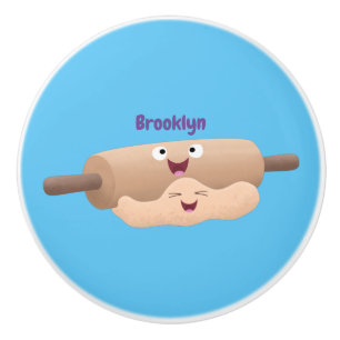 Bouton De Porte En Céramique Caricature à pâte molle et à pâte molle