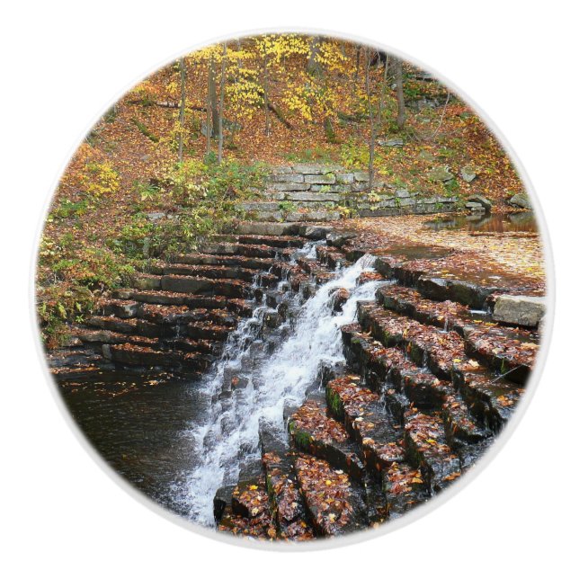 Bouton De Porte En Céramique Cascade du parc d'état Laurel Hill State Park II (Devant)