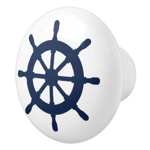Bouton De Porte En Céramique Casque nautique porte personnalisée et tiroirs
