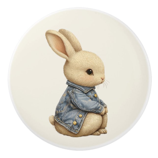 Bouton De Porte En Céramique Ceramic Drawer Pull - Fleeting Daydream (B) (Devant)