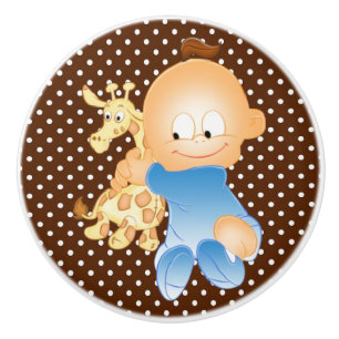 Bouton De Porte En Céramique Ceramic Knob/Baby Boy