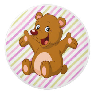 Bouton De Porte En Céramique Ceramic Knoth/Bear